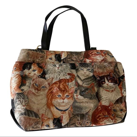 ❌ SOLD ❌ Vintage Cat Purse Over The Shoulder Crossbody Bag - Picture 2 of 10